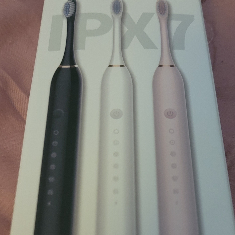 Electric Toothbrush Set - Black, White, Pink